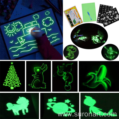 Magic Light Doodle Drawing Board with Light